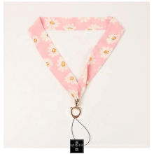 Hochwertige maßgeschneiderte Wärmeübertragung Lanyard Fashion Phone Pink Lanyard